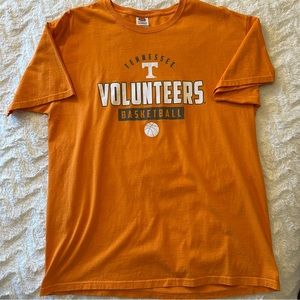 University of Tennessee Volunteers Basketball Crewneck Short Sleeve T-Shirt L